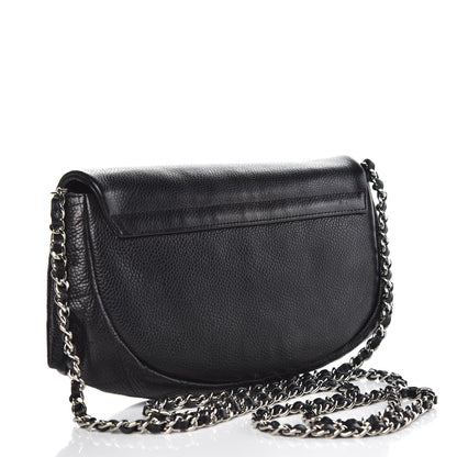 Chanel Caviar Half Moon Wallet On Chain WOC Black 3 of 11