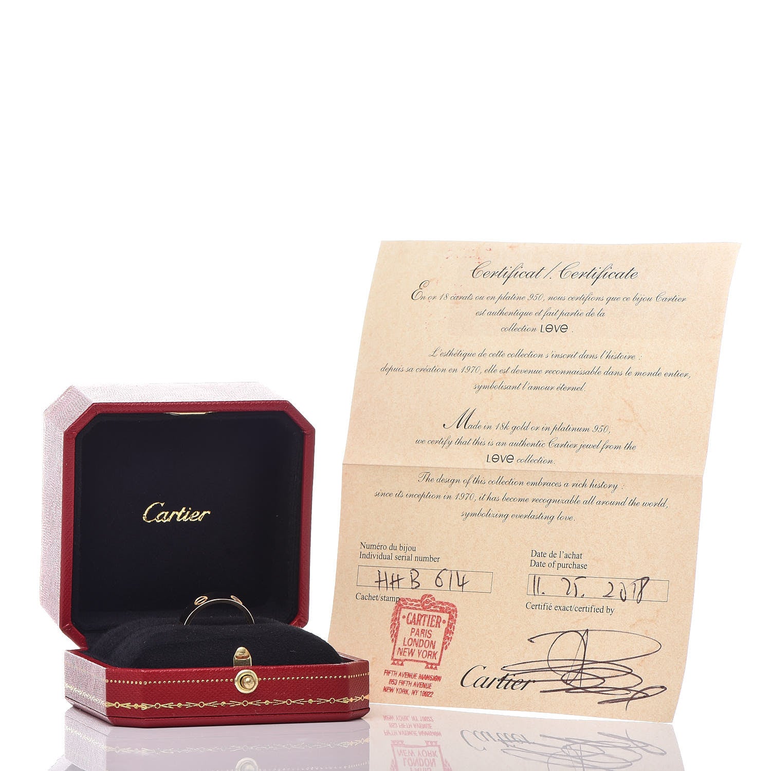 Cartier 18K Yellow Gold 5.5mm LOVE Ring 58 8.25 5 of 5