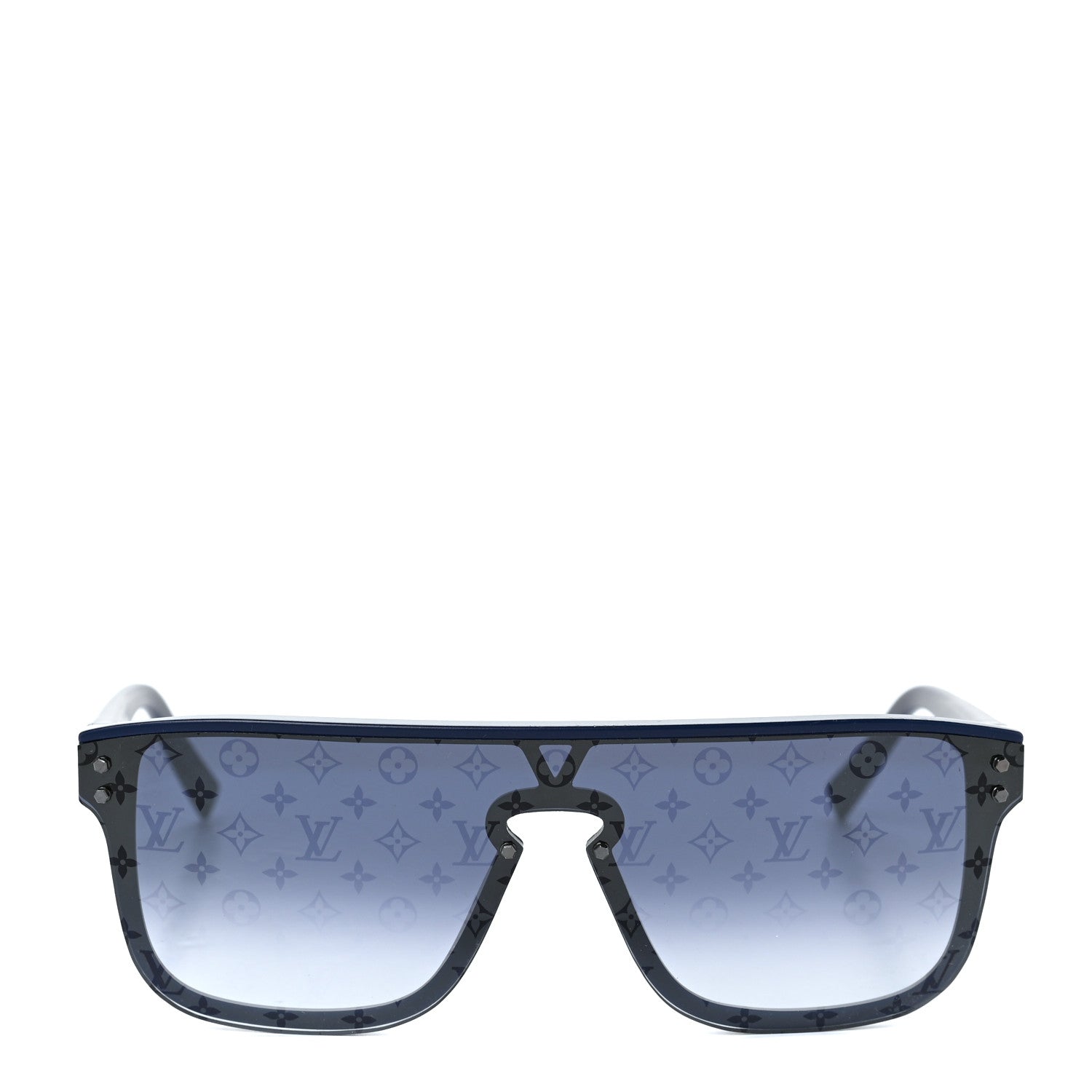 Louis Vuitton Acetate Monogram Waimea Sunglasses Z2328W Blue 2 of 8