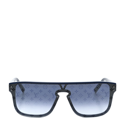Louis Vuitton Acetate Monogram Waimea Sunglasses Z2328W Blue 2 of 8