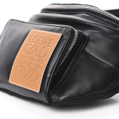 Loewe Calfskin Logo Patch Belt Bag Black 7 of 9