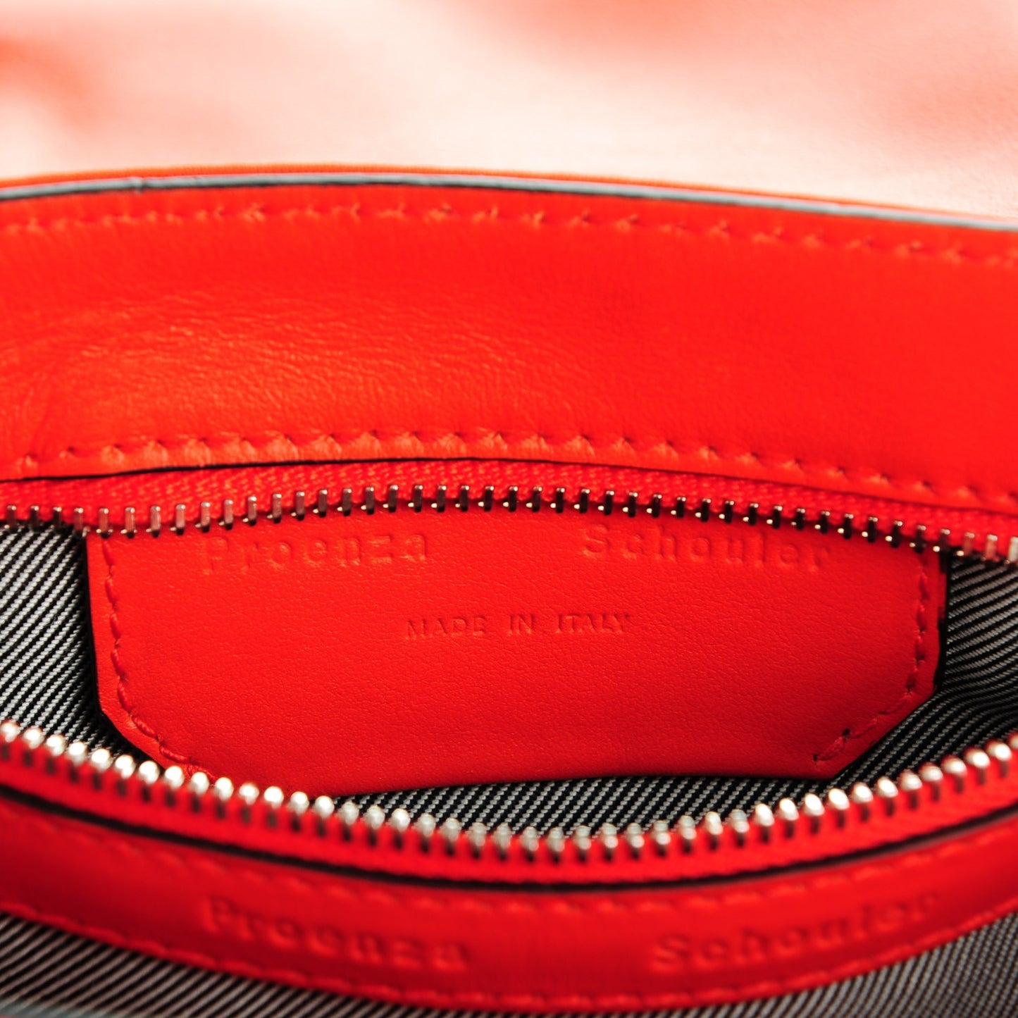 Nylon Calfskin PS1 Pouch Messenger Fire Red