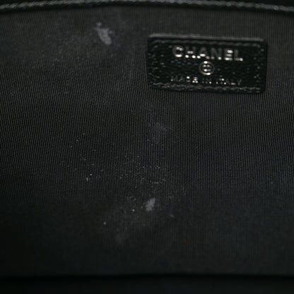 Chanel Iridescent Caviar Quilted Large Cosmetic Case Black 8 of 9