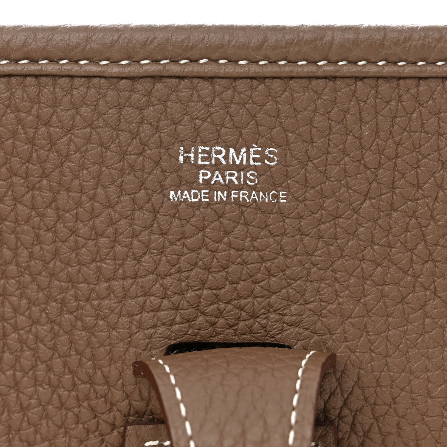 Hermes Taurillon Clemence Evelyne III PM Etoupe 6 of 11