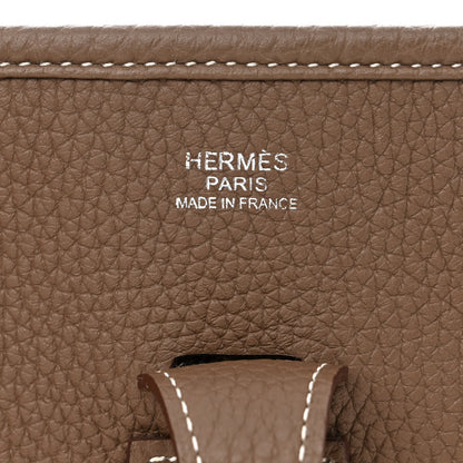 Hermes Taurillon Clemence Evelyne III PM Etoupe 6 of 11