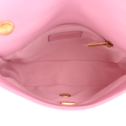 Chanel Lambskin Quilted Small Lacquered Chain Flap Pink 5 of 12