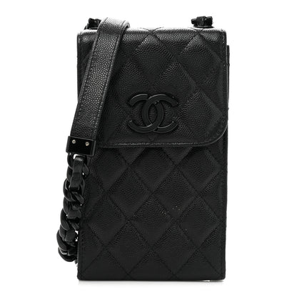Chanel Caviar Quilted My Everything Clutch With Chain Black 1 of 10