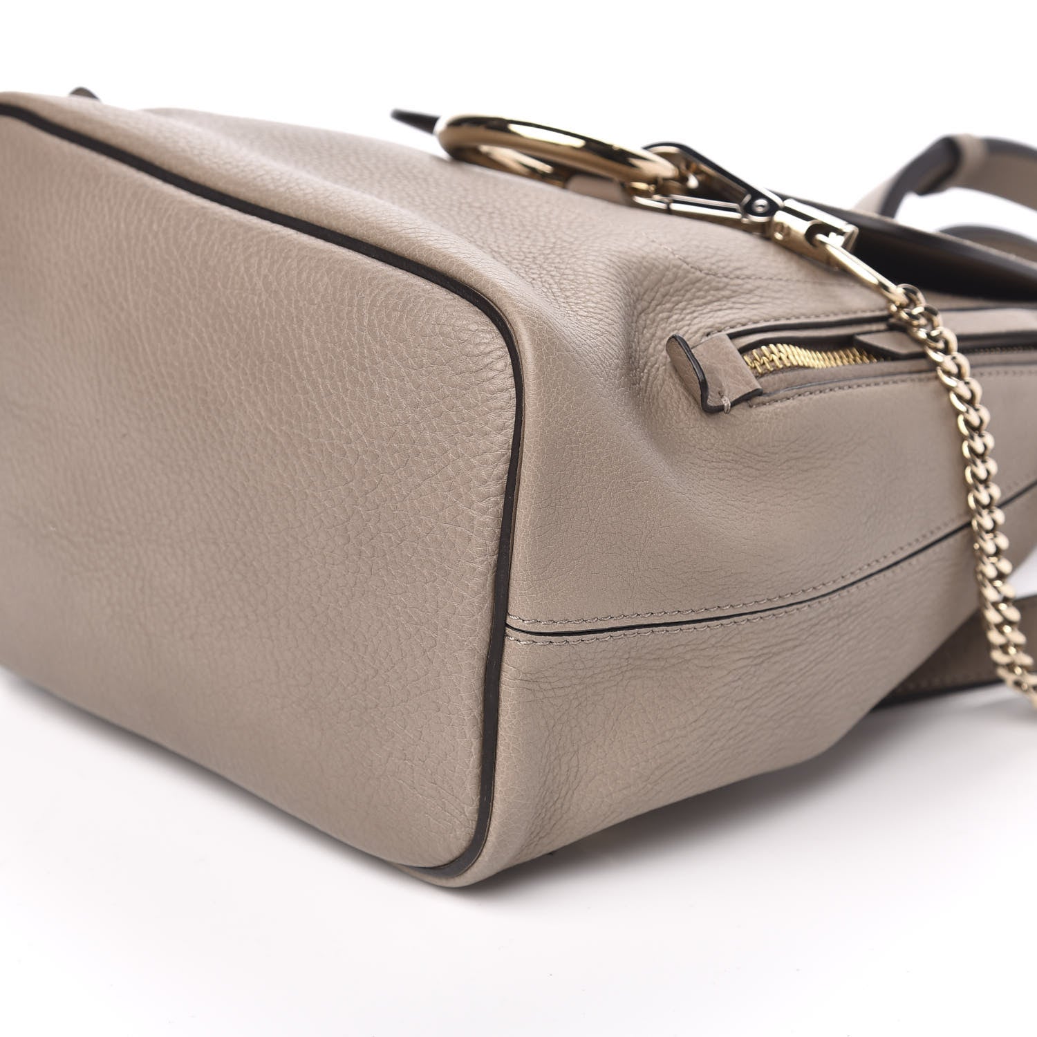 Chloe Suede Calfskin Small Faye Backpack Motty Grey 8 of 9