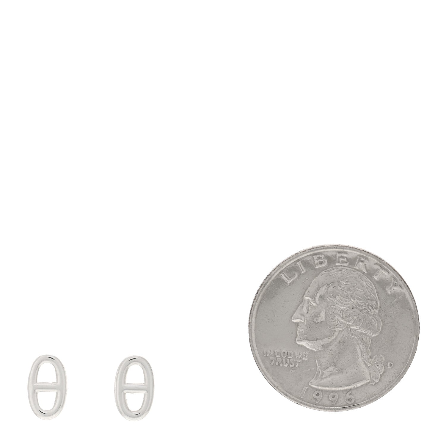 Hermes Sterling Silver TPM Farandole Earrings 2 of 5