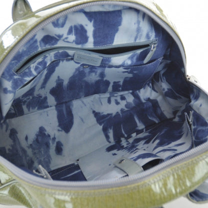 Christian Dior Patent Saddle Bowler Green 5 of 7