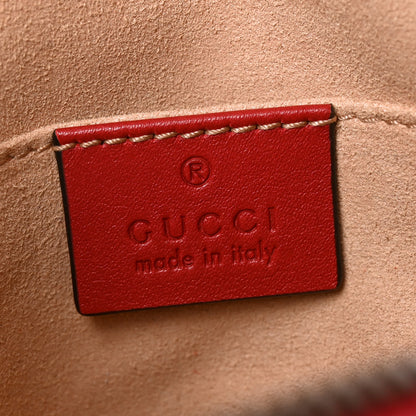 Gucci Calfskin Matelasse GG Marmont Belt Bag 75 30 Hibiscus Red 5 of 9