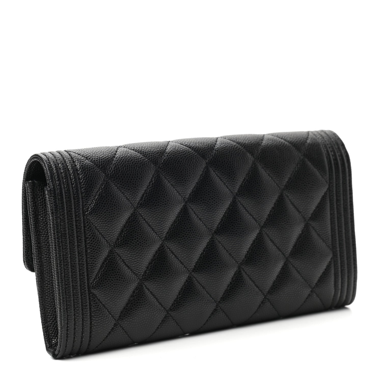 Chanel Caviar Quilted Long Boy Flap Wallet Blackaviar Quilted Boy Flap Wallet Black 3 of 8