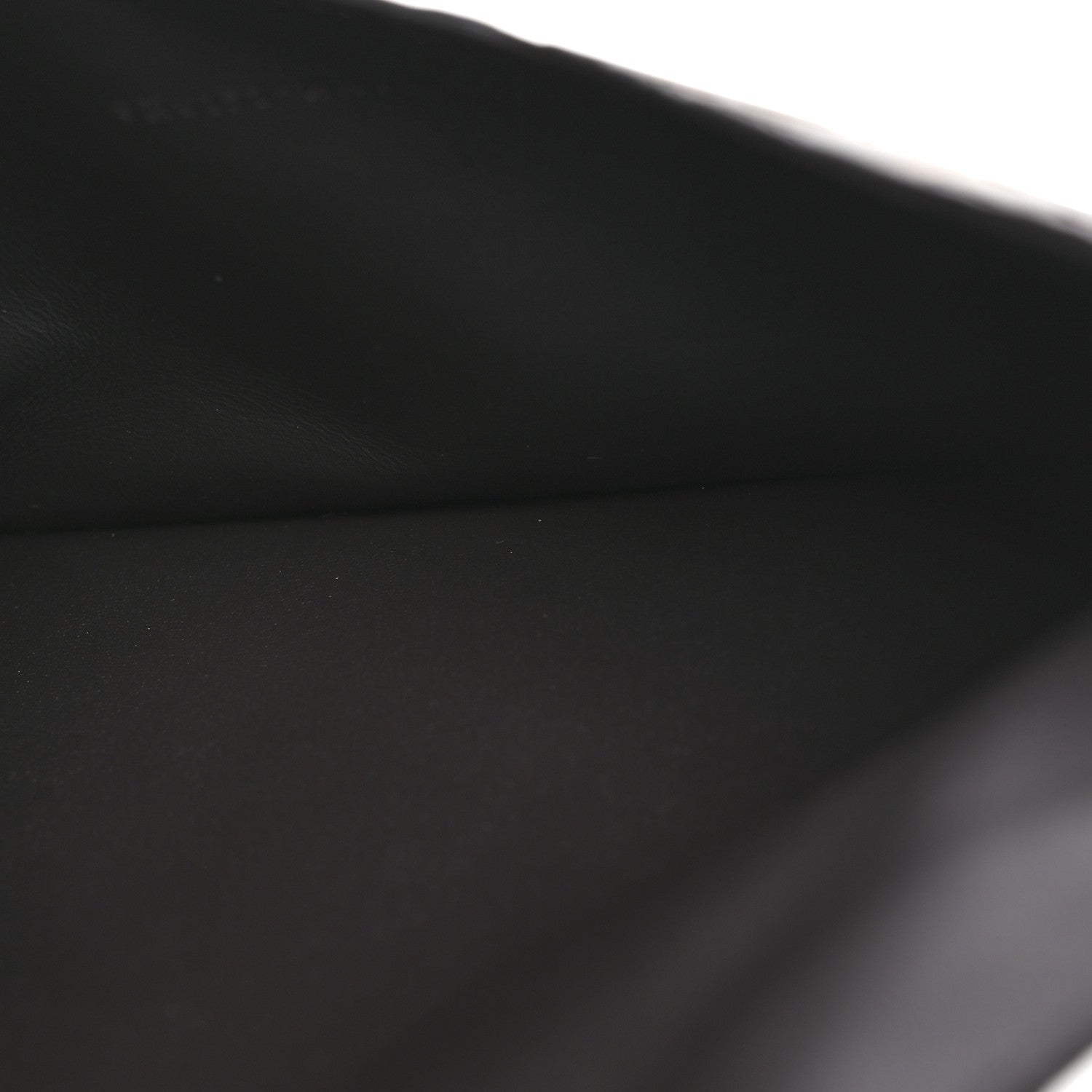 Fendi Vitello Soft F is Fendi Bi-Color FF 1974 Embossed Envelope Pouch Maya Black 5 of 8
