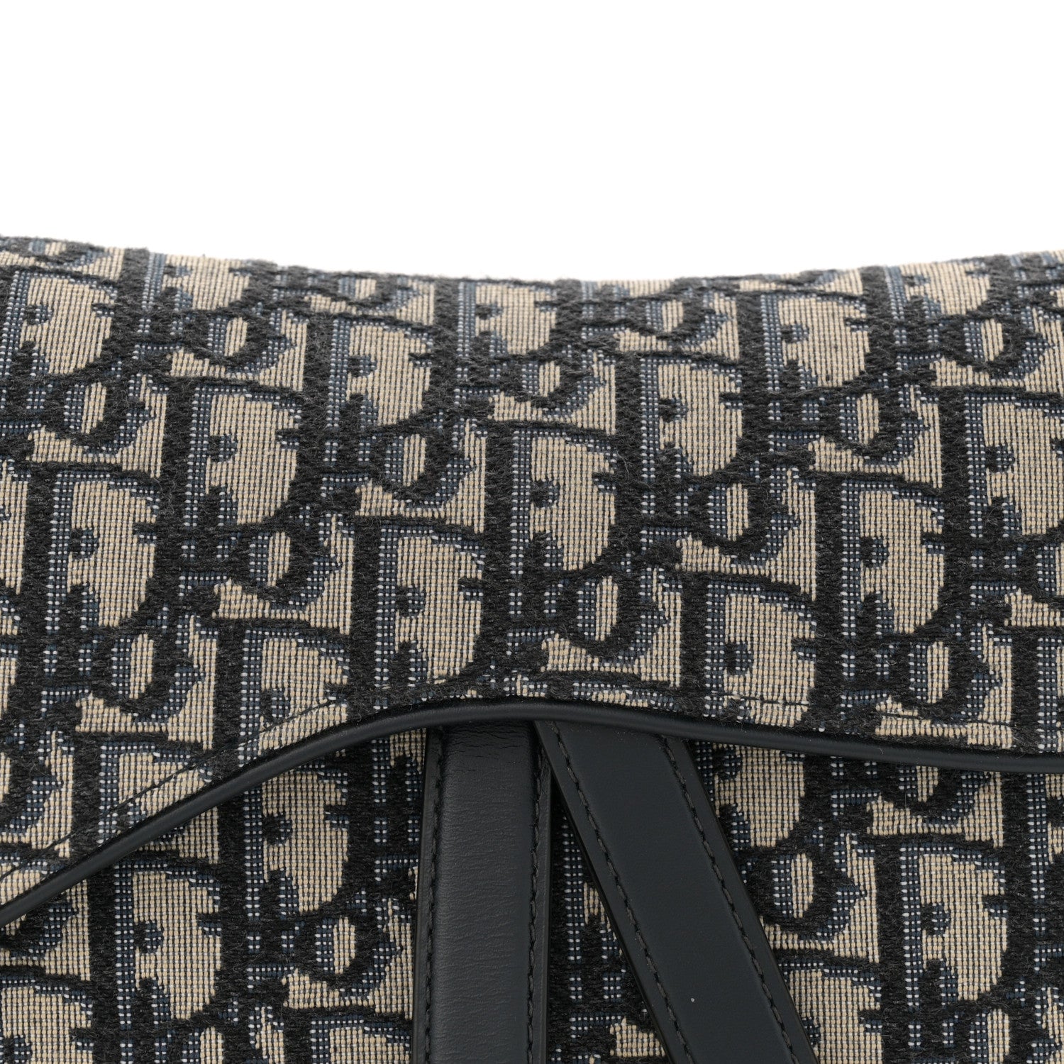 Christian Dior Oblique Saddle Bag Blue 8 of 10