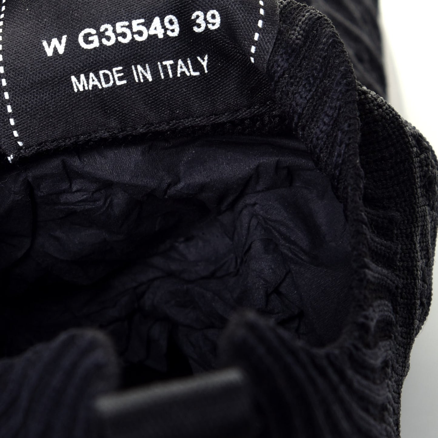 Fabric Logo Sneakers 39 Black