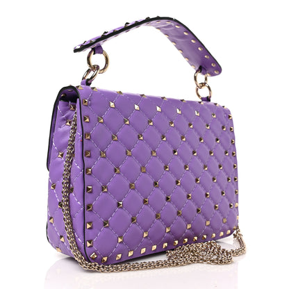 Valentino Garavani Nappa Medium Rockstud Spike Shoulder Bag Glicine 3 of 8