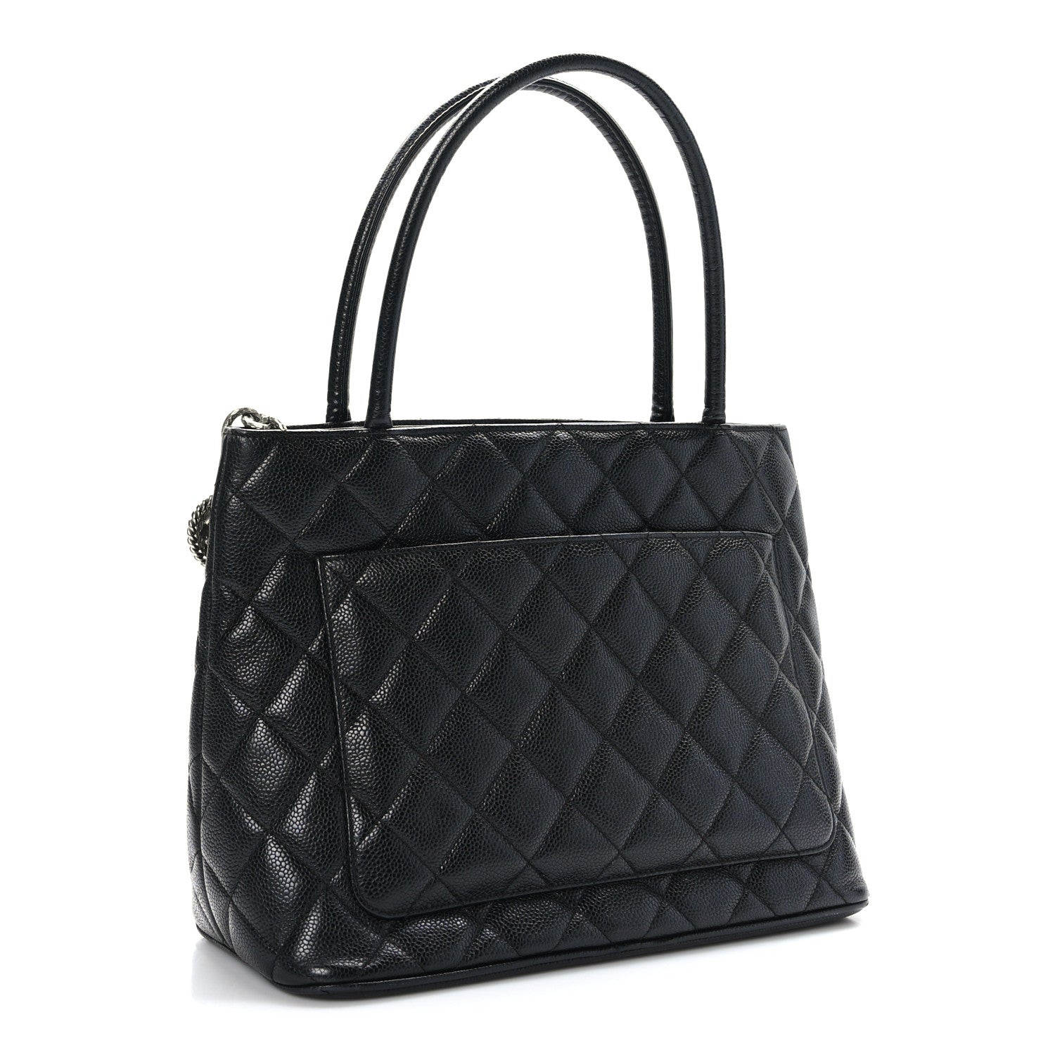 Chanel Caviar Quilted Medallion Tote Black 3 of 9