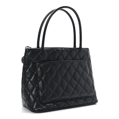 Chanel Caviar Quilted Medallion Tote Black 3 of 9