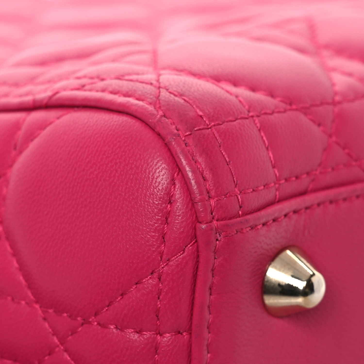 Christian Dior Lambskin Cannage Large Lady Dior Pink 15 of 20