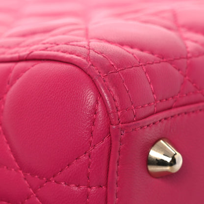Christian Dior Lambskin Cannage Large Lady Dior Pink 15 of 20