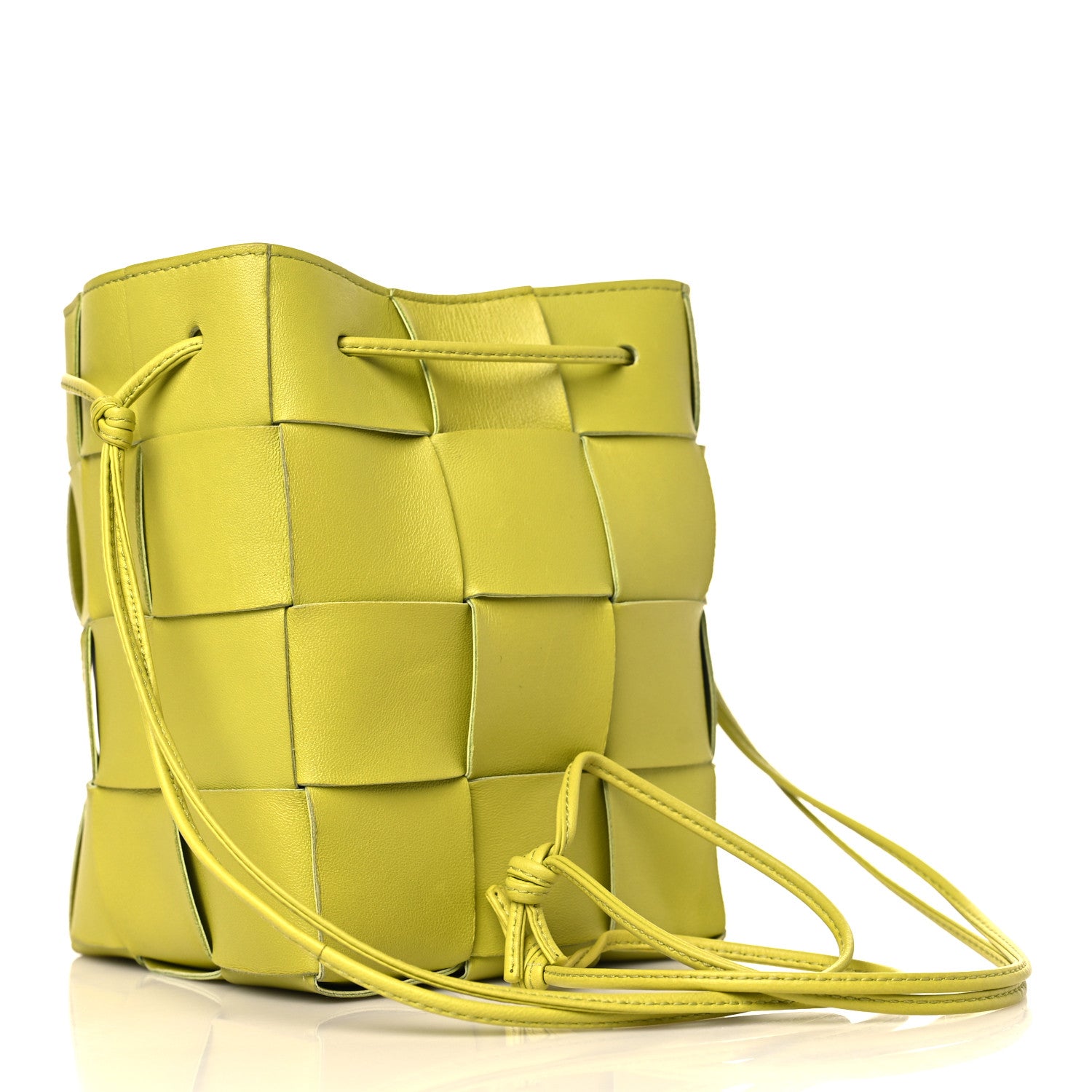 Bottega Veneta Nappa Maxi Intrecciato Cassette Bucket Bag Kiwi 3 of 8