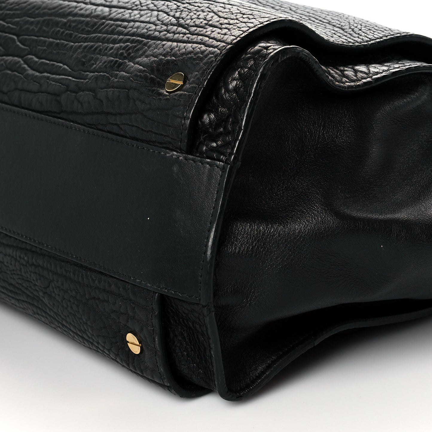 Pebbled Calfskin Dree Shoulder Bag Black