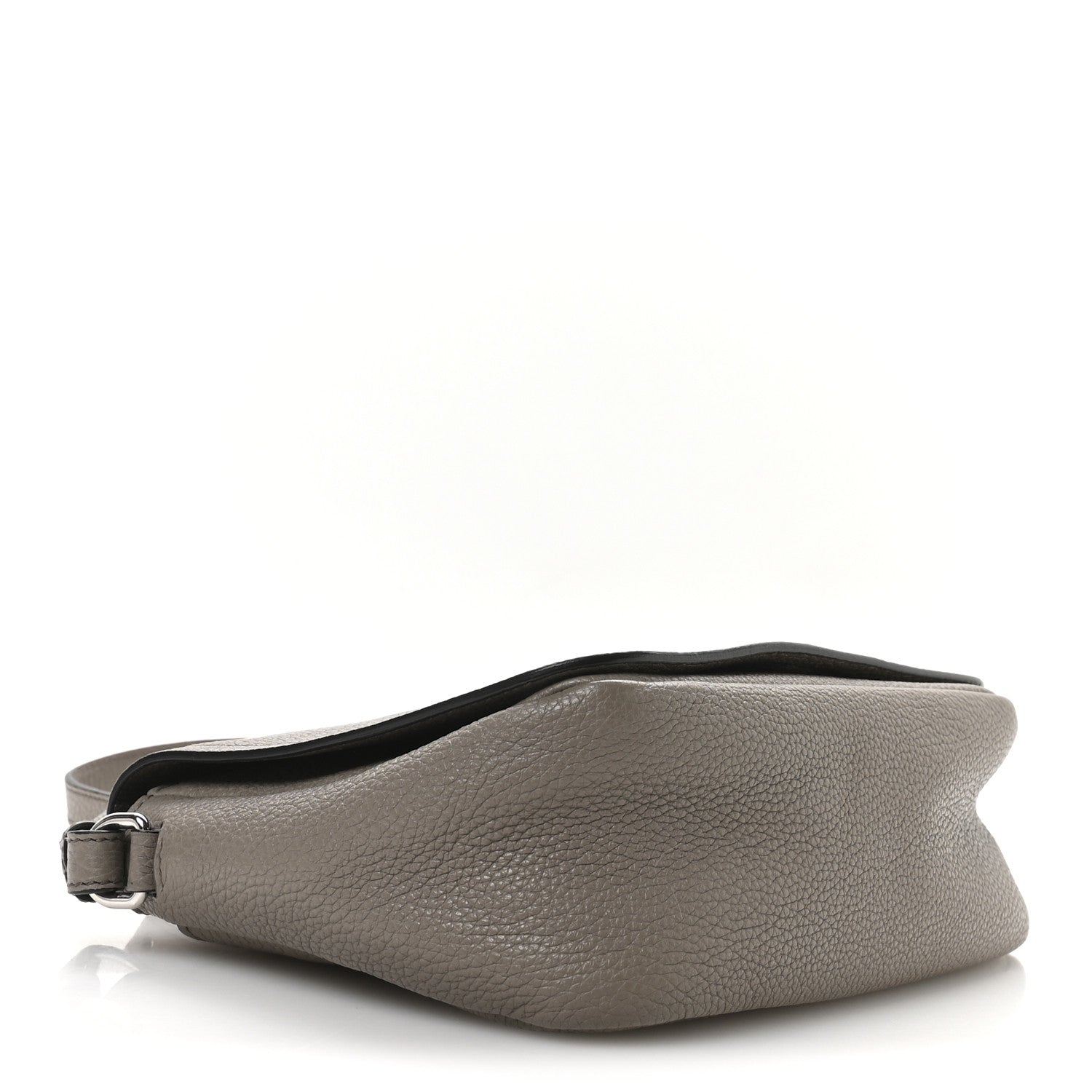 Prada Vitello Daino Soft Flap Crossbody Argilla 4 of 10