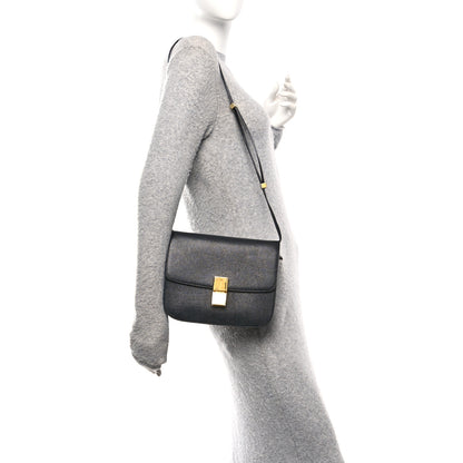 Celine Goatskin Medium Classic Box Flap Bag Black 2 of 10