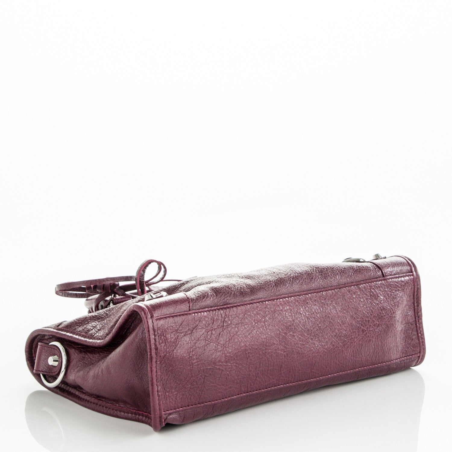 Balenciaga Agneau Classic Silver Hardware S City Violet Prune 4 of 7