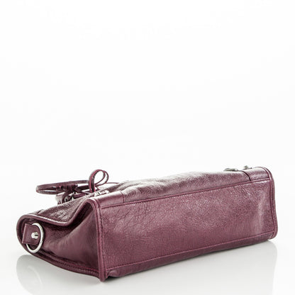Balenciaga Agneau Classic Silver Hardware S City Violet Prune 4 of 7