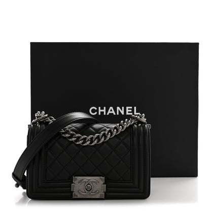 Chanel Lambskin Quilted Small Boy Flap Black 11 of 11