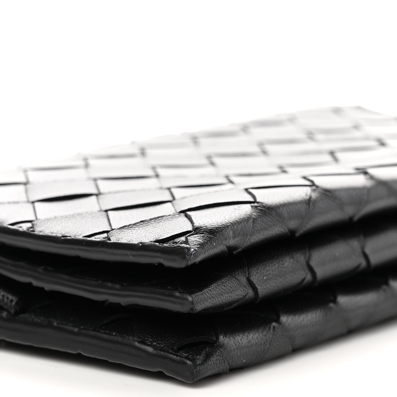 Bottega Veneta Nappa Intrecciato Wallet on Strap Black 9 of 10