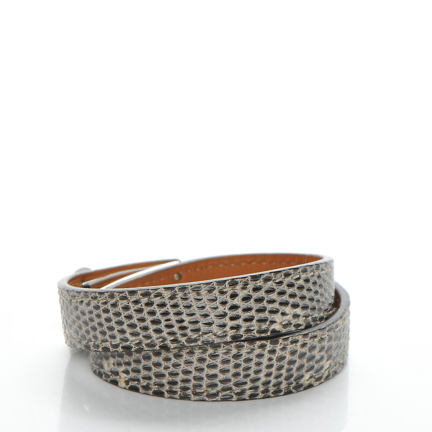 Niloticus Lizard Kelly Double Tour Bracelet S Ombre