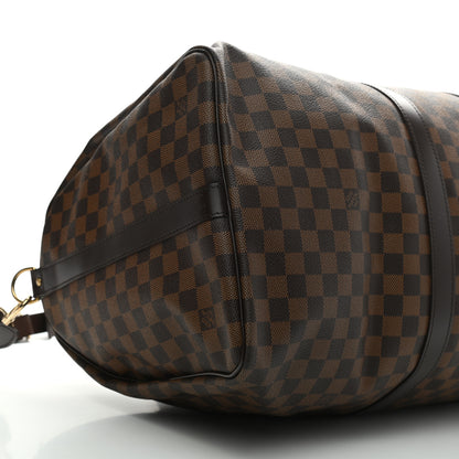Louis Vuitton Damier Ebene Keepall Bandouliere 55 8 of 9