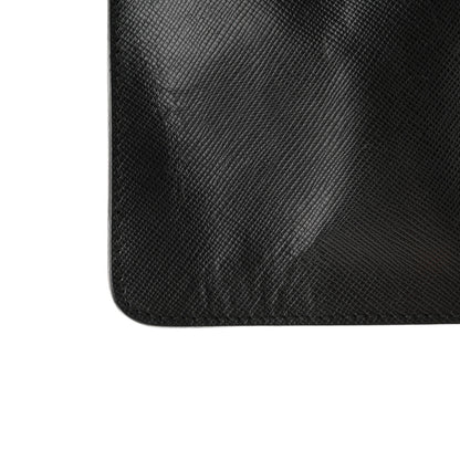 Prada Saffiano Zip Pouch Black Black 9 of 10