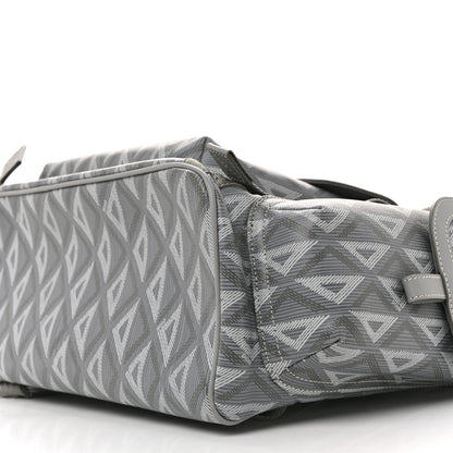Christian Dior Coated Canvas CD Diamond Large Hit The Road Backpack Gray 10 of 12