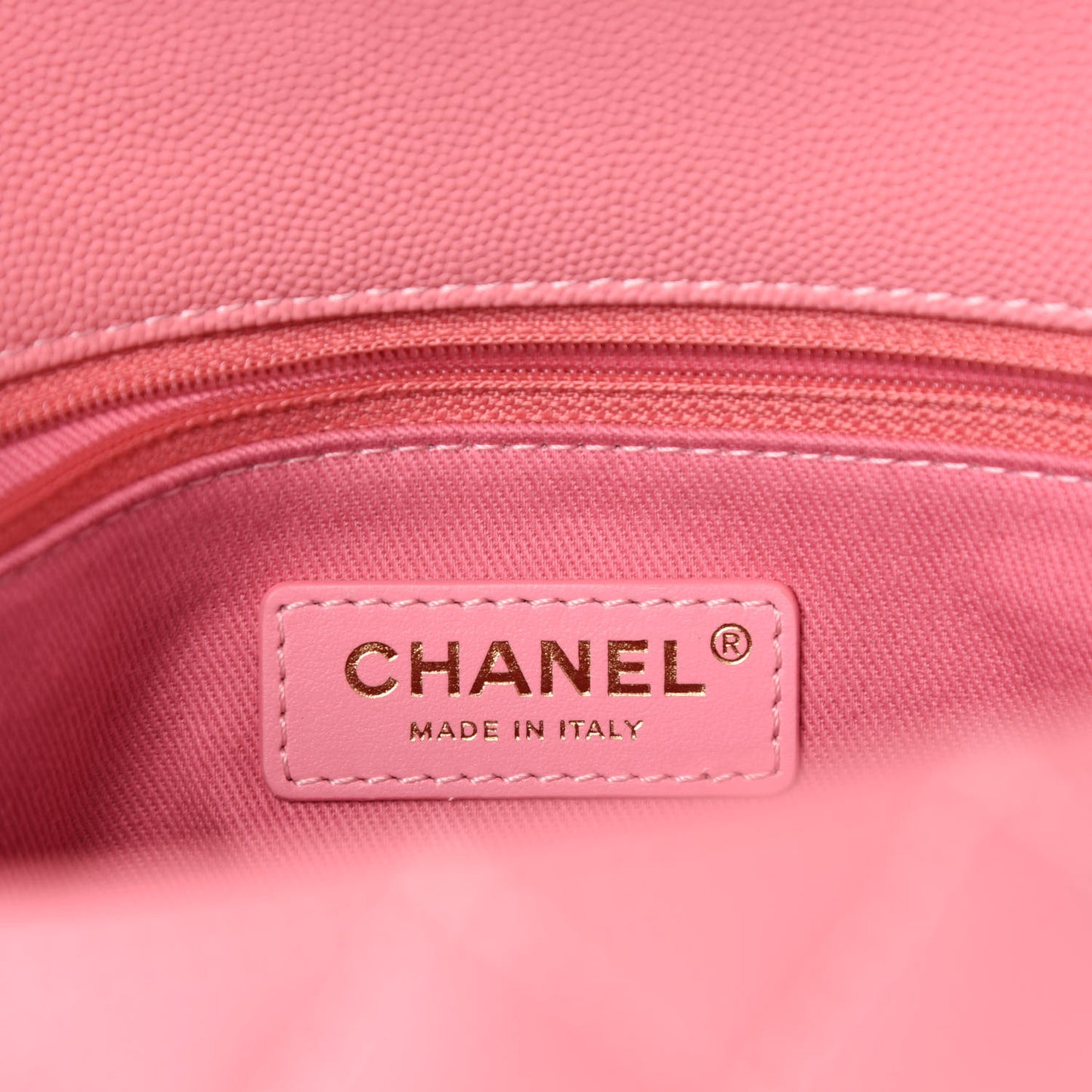Caviar Quilted Small Coco Handle Flap Pink