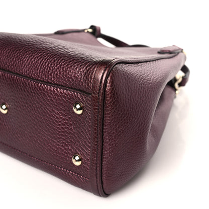 Gucci Metallic Cellarius Calfskin Small Soho Shoulder Bag Classic Burgundy 9 of 9