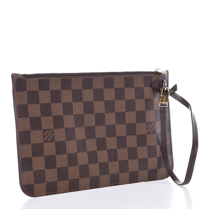 Louis Vuitton Damier Ebene Neverfull MM GM Pochette 3 of 8