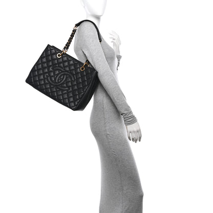 Chanel Caviar Quilted Grand Shopping Tote GST Black 2 of 12
