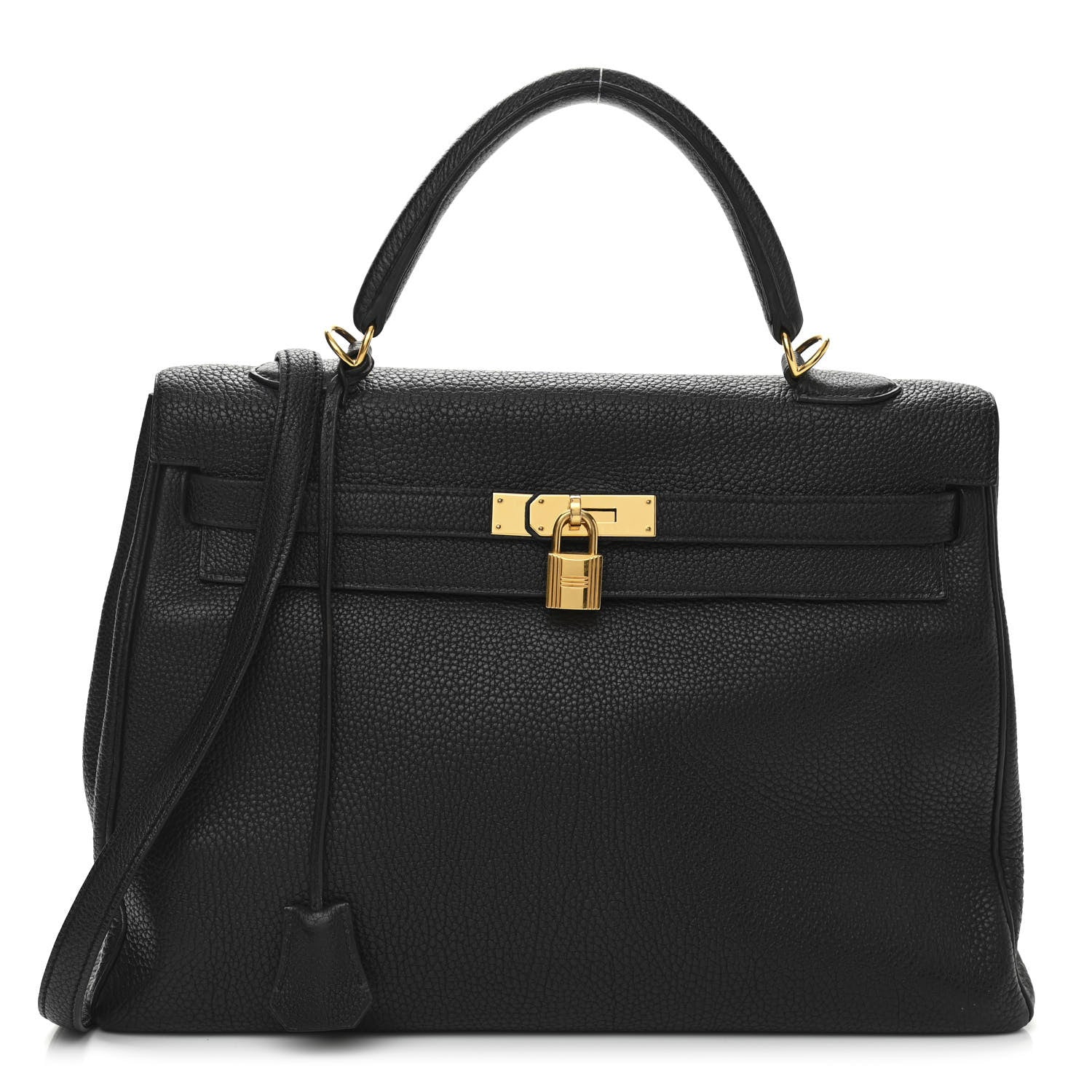 Hermes Taurillon Clemence Kelly Retourne 35 Black 1 of 13