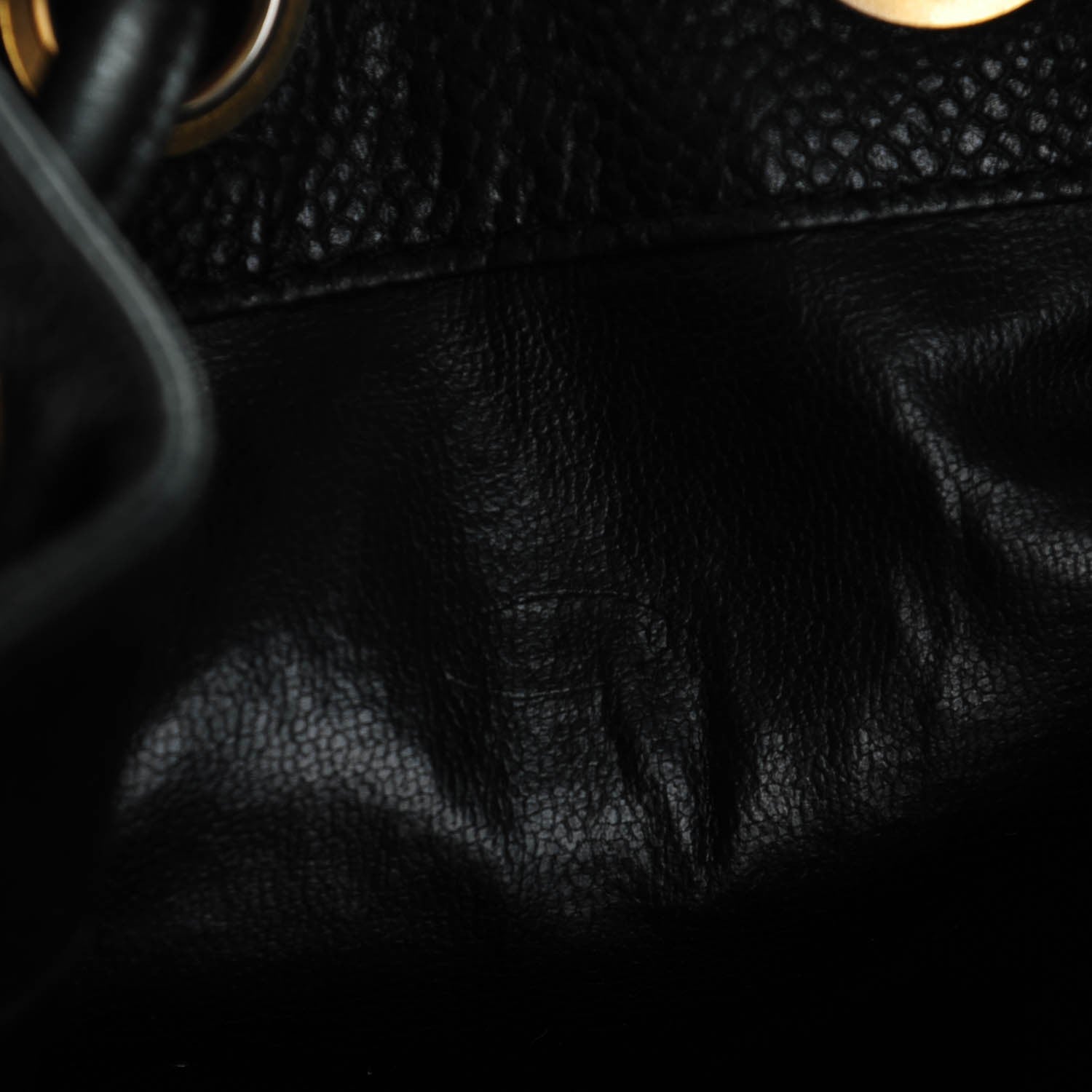 Chanel Caviar CC Drawstring Shoulder Bag Black 9 of 9