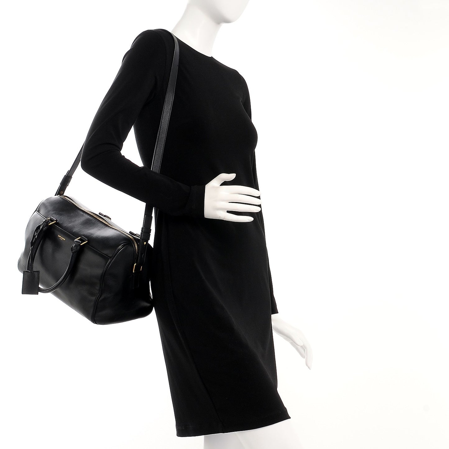 Smooth Calfskin Classic Duffle 6 Bag Black