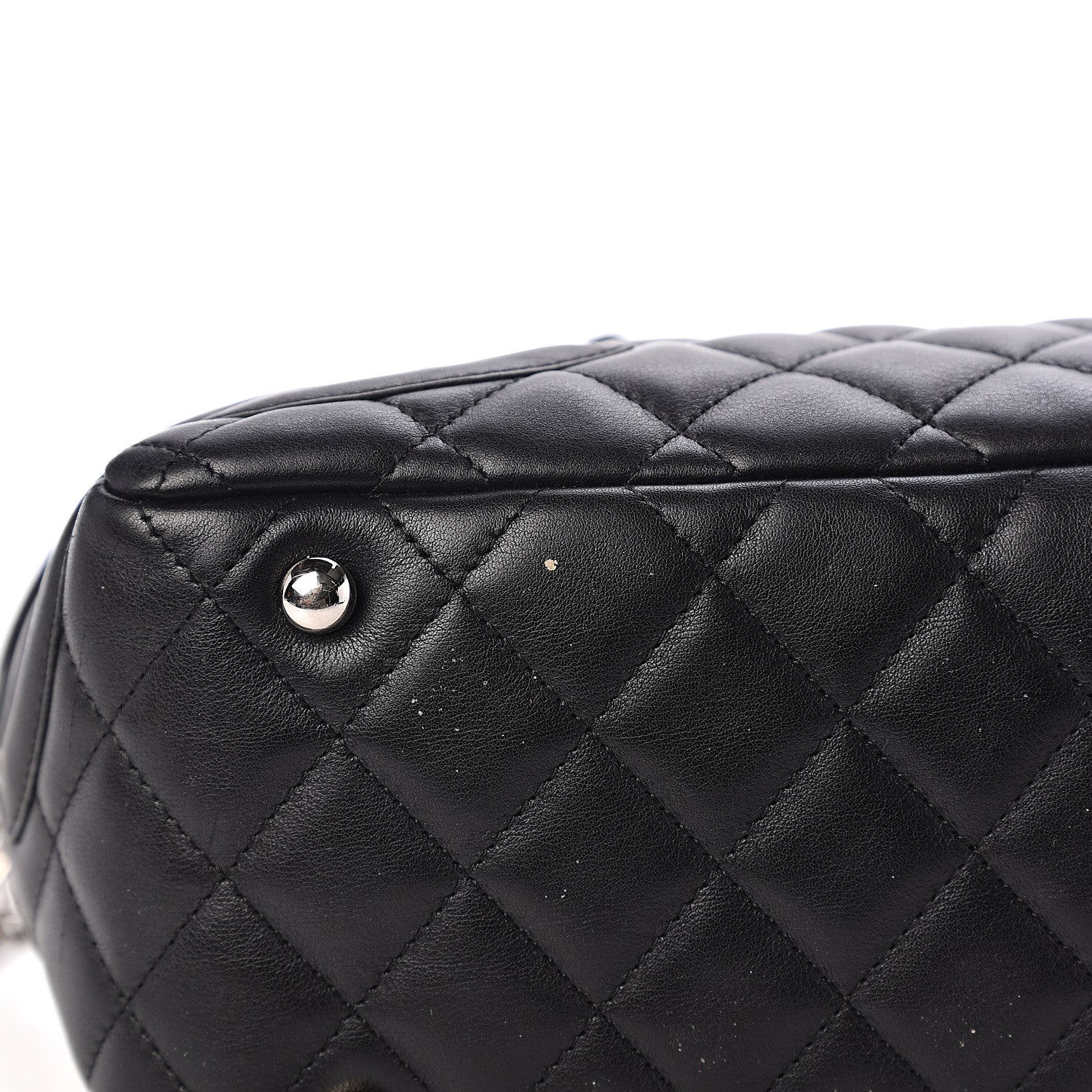 Chanel Calfskin Quilted Large Cambon Bowler Black 10 of 11
