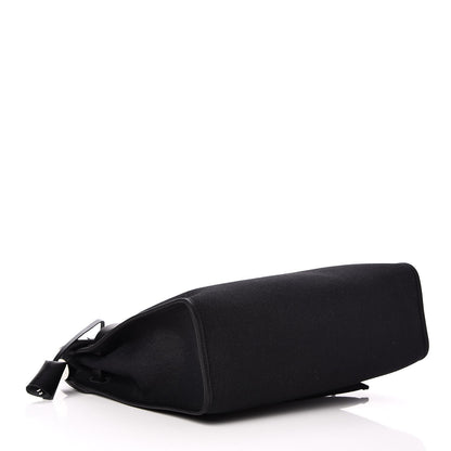 Hermes Military Toile Vache Hunter Herbag Zip PM 31 Black 4 of 9