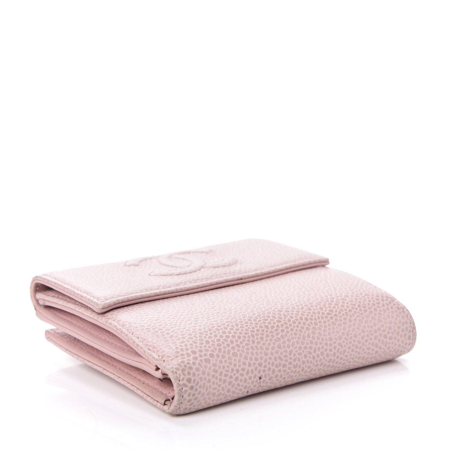 Caviar Small Timeless CC Wallet Pink