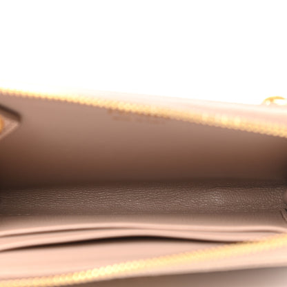 Prada Saffiano Metal Zip Around Keychain Cipria 5 of 7