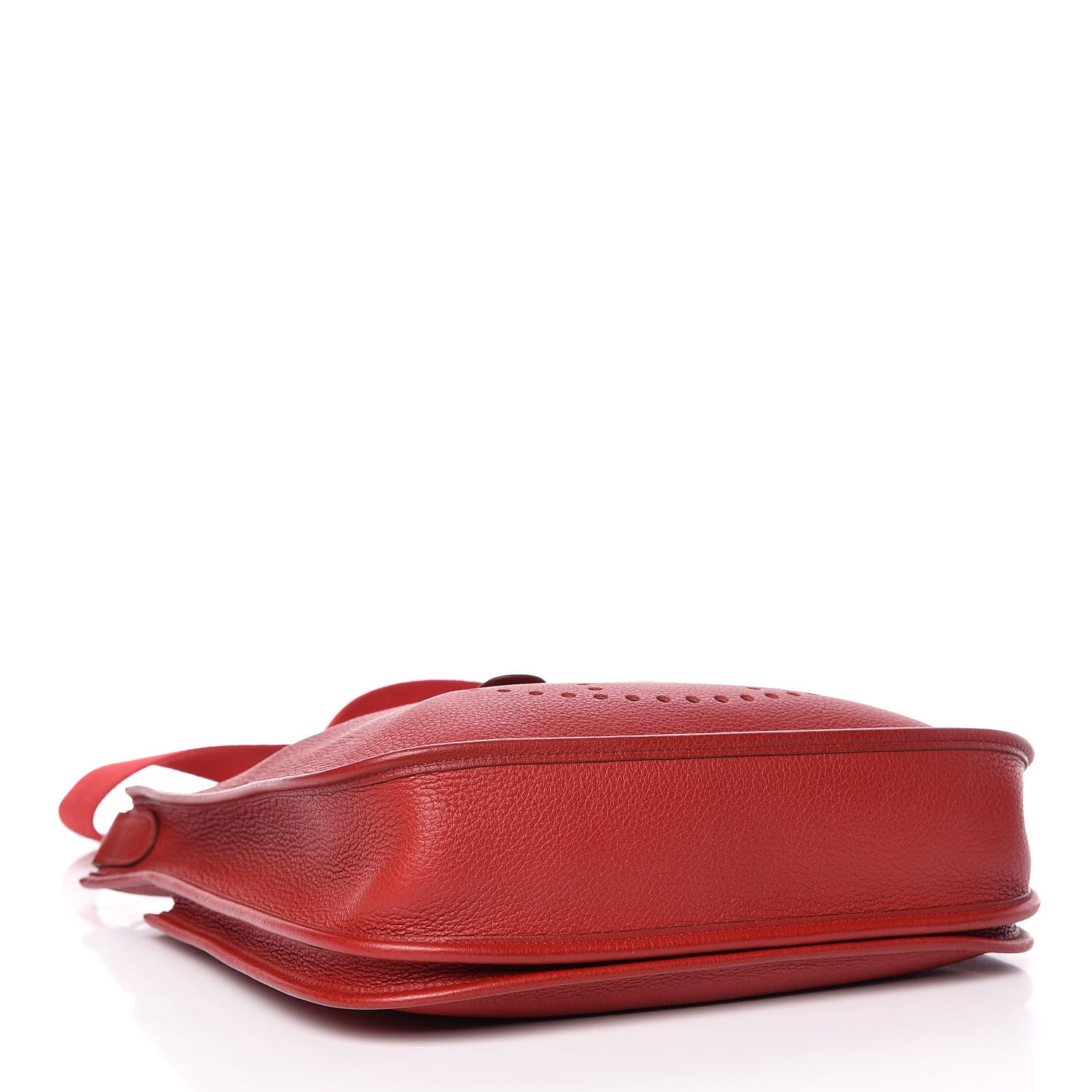 Hermes Taurillon Clemence Evelyne II PM Rouge Casaque 4 of 10