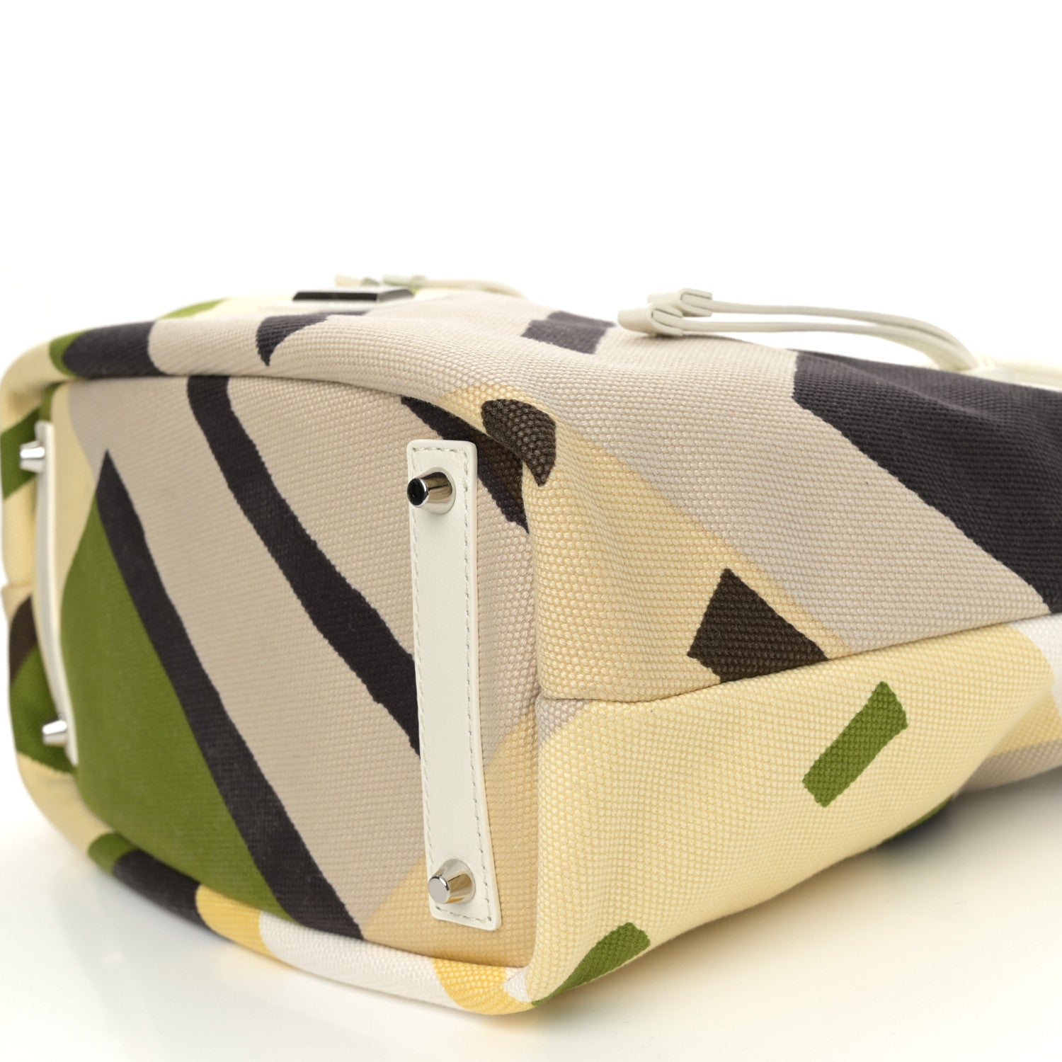 Burberry Canvas Mega Check Seaton Tote Bright Fern 9 of 10