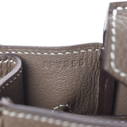 Hermes Taurillon Clemence Birkin 35 Etoupe 9 of 31